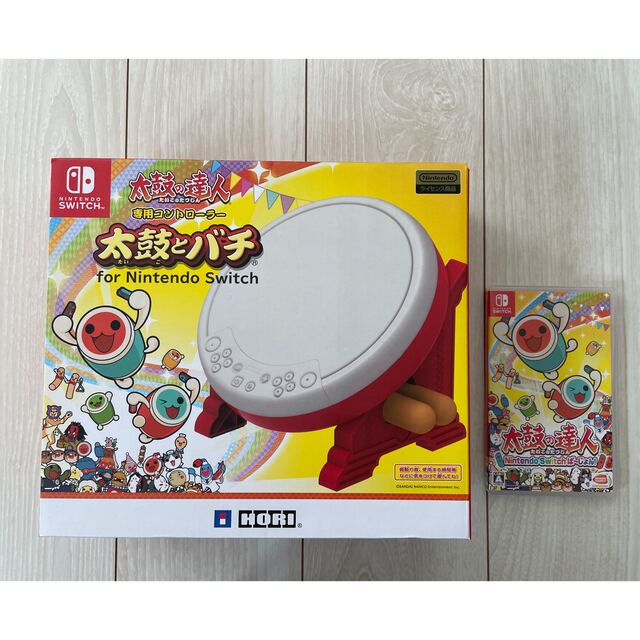 Switch　太鼓の達人　太鼓とバチ、カセットセット