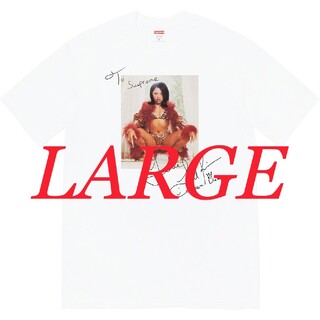 シュプリーム(Supreme)のSupreme Lil Kim Tee White Large(Tシャツ/カットソー(半袖/袖なし))