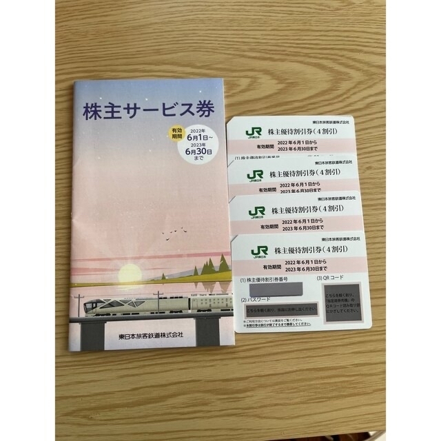 JR 東日本 株主優待 4枚 ＊説明を読みご理解いただける方のみ購入可能 ...