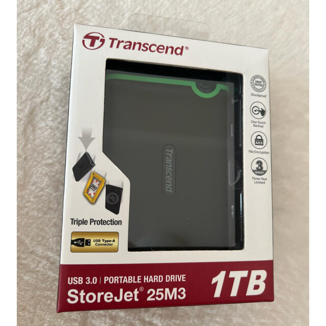 Transcend(トランセンド)のトランセンドTranscend 1TB TS1TSJ25M3 スマホ/家電/カメラのPC/タブレット(PC周辺機器)の商品写真