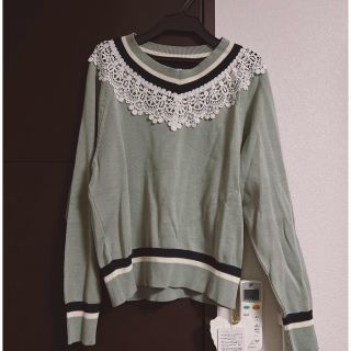 ジェーンマープル(JaneMarple)のJanemarple Pinterest Lace trimmed カーディガン(カーディガン)