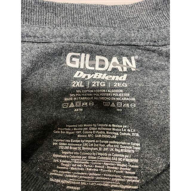 GILDAN(ギルタン)の古着☆アメカジGILDAN♡EMT TシャツXXLサイズ送料無料‼ レディースのトップス(Tシャツ(半袖/袖なし))の商品写真