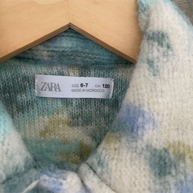 ZARA KIDS(ザラキッズ)のZARA ザラ キッズ フェイクファー タイダイ シャツジャケット アウター キッズ/ベビー/マタニティのキッズ服女の子用(90cm~)(ジャケット/上着)の商品写真