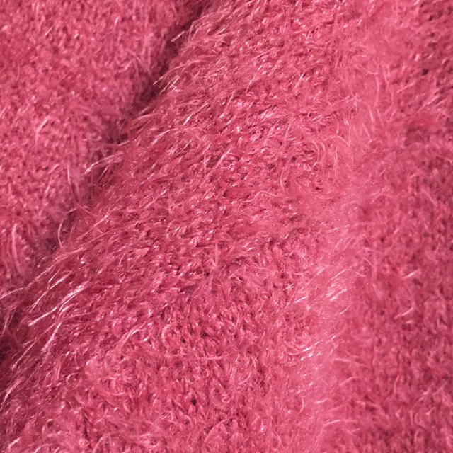 しまむら(シマムラ)のしまむら☆ピンクシャギーニット レディースのトップス(ニット/セーター)の商品写真