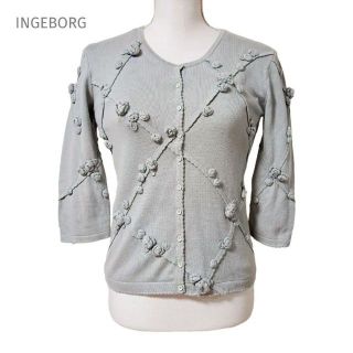 【美品】インゲボルグ　INGEBORG  アンサンブル　ブラウス　カーディガン