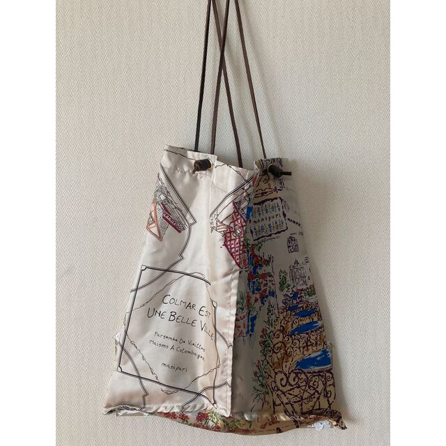 manipuri(マニプリ)の最終値下🔶マニプリ　スカーフ　スカーフ柄　トートバッグ レディースのバッグ(トートバッグ)の商品写真