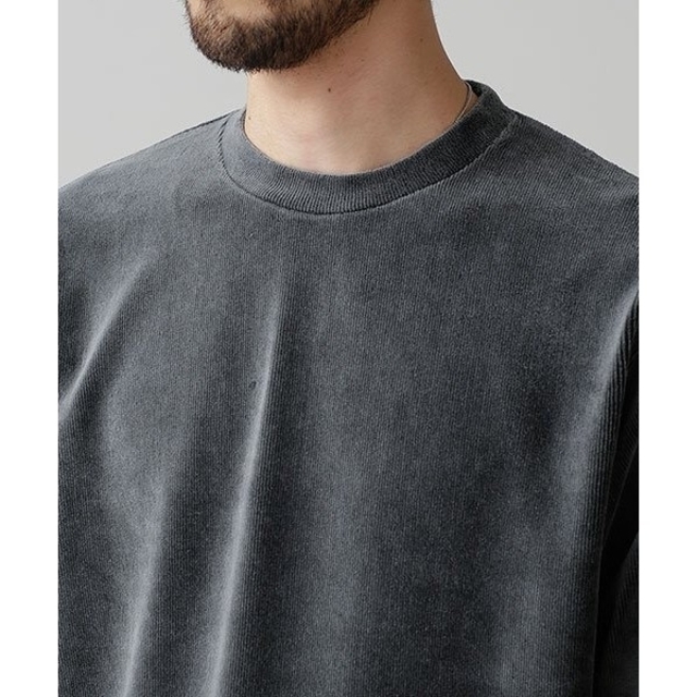 nano・universe(ナノユニバース)のコーデュロイスウェットプルオーバー メンズのトップス(Tシャツ/カットソー(七分/長袖))の商品写真