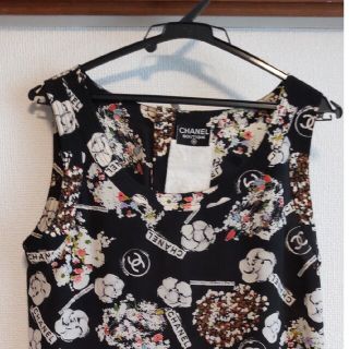 大人気☆CHANEL☆シャネル☆チェック柄☆SILK☆タンクトップ！！