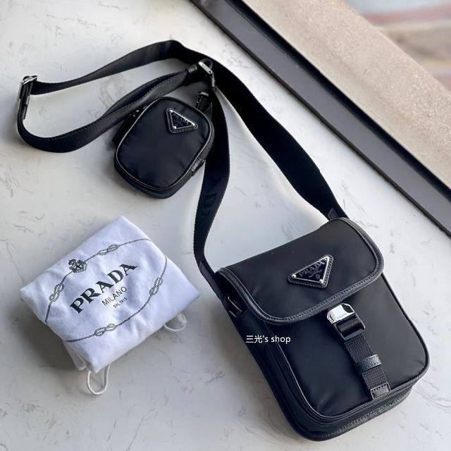 トライアン 本日限定価格 PRADA Re-Nylon サフィアーノレザー