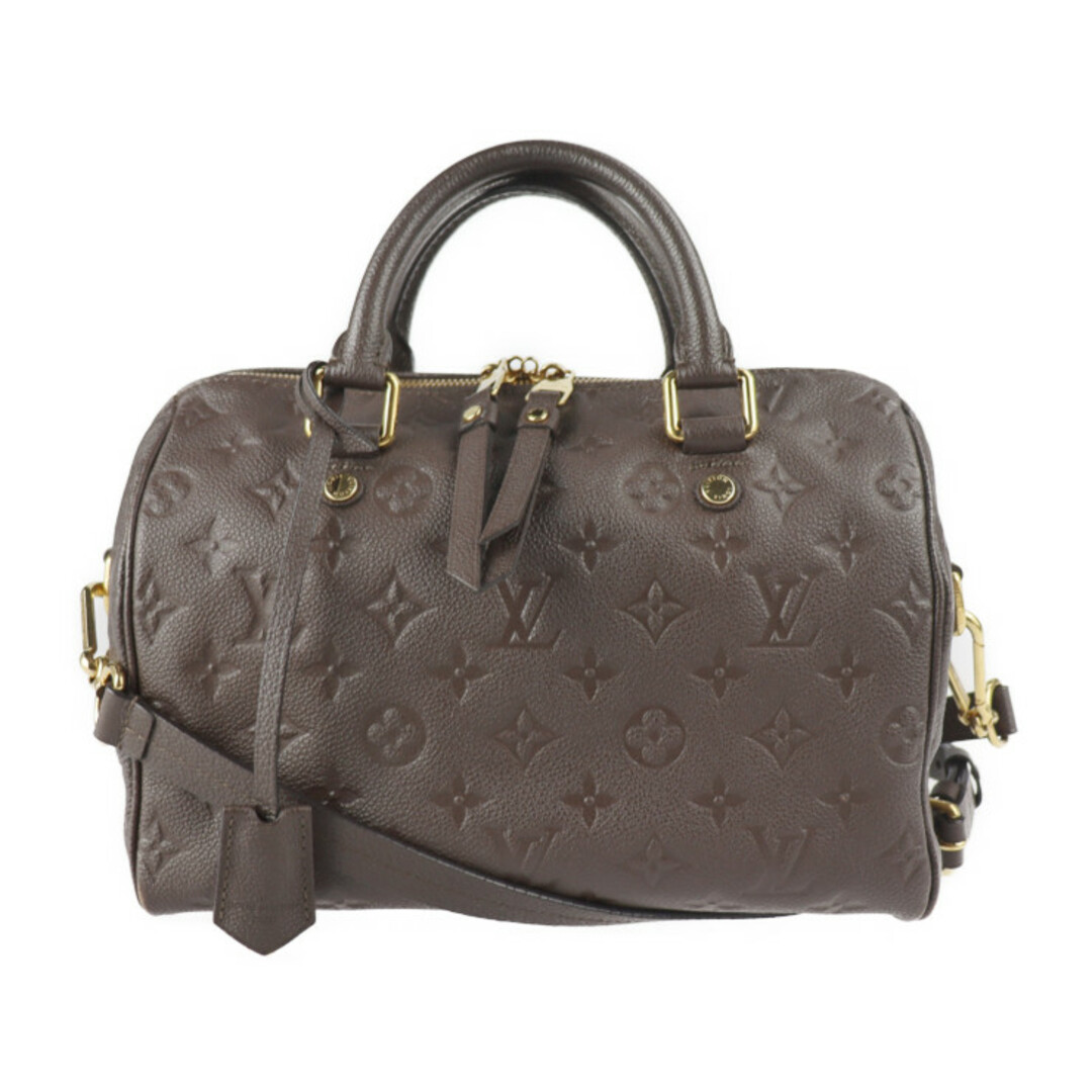 大人気 LOUIS VUITTON - LOUIS VUITTON ルイ ヴィトン スピーディ バンドリエール25 ハンドバッグ M40761 モノグラムアンプラント テール ブラウン ゴールド金具 2WAY ショルダーバッグ ビトン 【本物保証】 ハンドバッグ