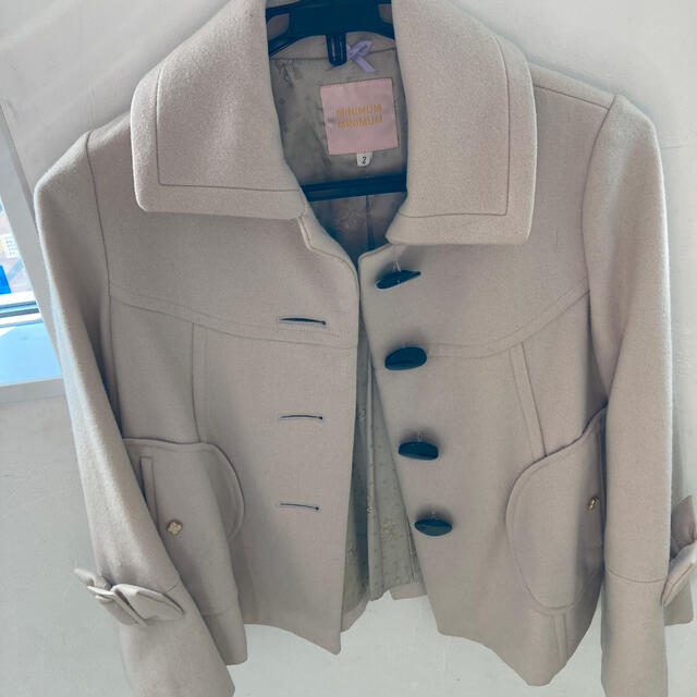 MINIMUM(ミニマム)のお袖リボンショートコート レディースのジャケット/アウター(トレンチコート)の商品写真