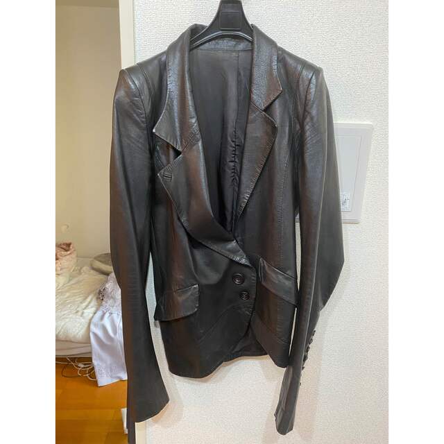 テーラードジャケット IFSIXWASNINE escargot leather jacket