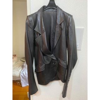 IFSIXWASNINE escargot leather jacket(テーラードジャケット)