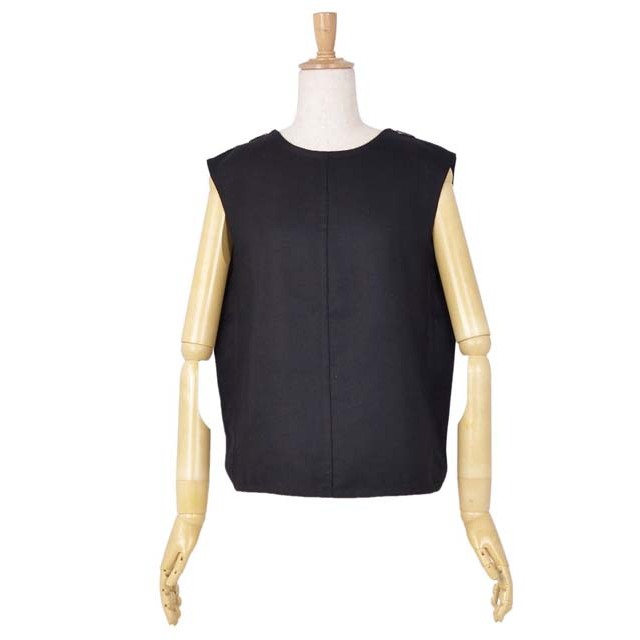 極美品 エルメス HERMES マルジェラ期 ベスト ジレ カシミヤ ダブルフェイス レディース ノースリーブ 40(M) ブラック 極美品 エルメス HERMES マルジェラ期 ベスト ジレ カシミヤ ダブルフェイス レディース ノースリーブ 40(M) ブラック