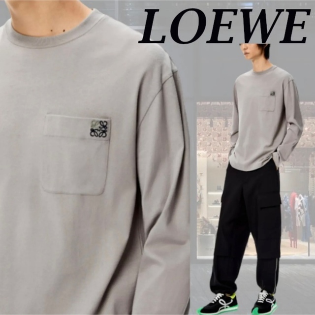 半額SALE/ 【Takeさん専用】ロエベLOEWE ロンT グレー XSサイズ T