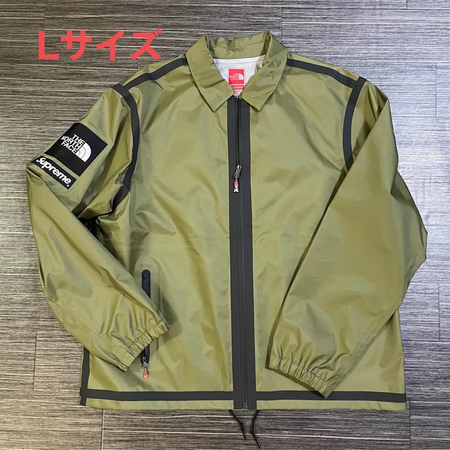 supreme × northface コーチジャケット カーキ L