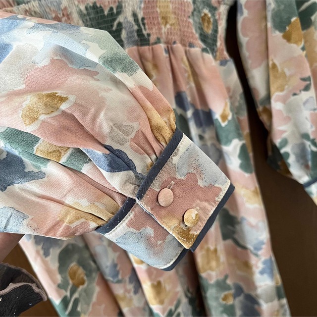 ♡美品 idem Watercolor Onepiece レディースのワンピース(ロングワンピース/マキシワンピース)の商品写真