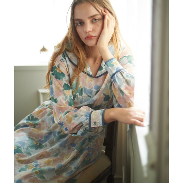 ♡美品 idem Watercolor Onepiece レディースのワンピース(ロングワンピース/マキシワンピース)の商品写真