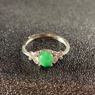クリスマス緑プレゼント　CZダイヤモンド　男女兼用70(リング(指輪))