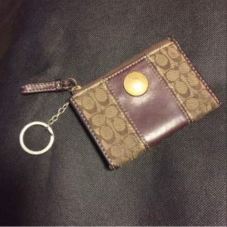 コーチ(COACH)のCoach キーリング付きパスケース(名刺入れ/定期入れ)