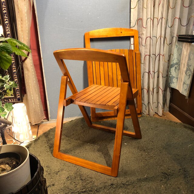 選べる 折りたたみ 椅子 木製 ファブリック PUレザー 布 ダイニングチェア