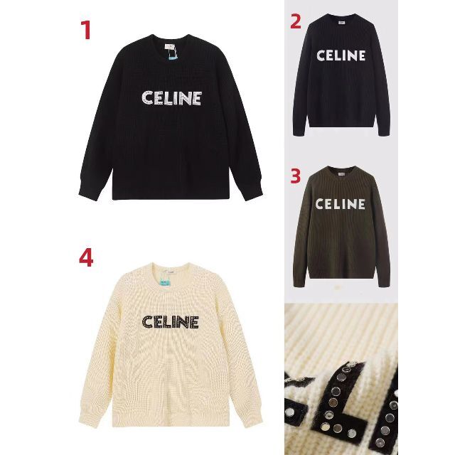 【CELINE】セリーヌ ロゴ ニットセーター