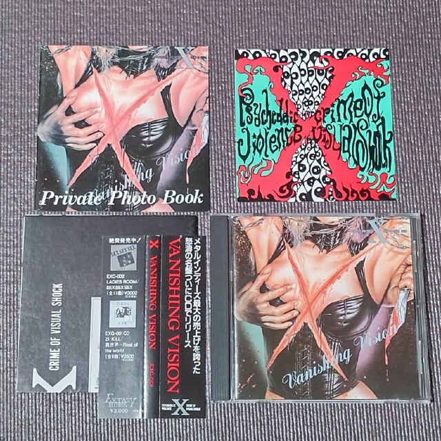 X - VANISHING VISION 黒帯、フォトブック、ステッカー付き! 【爆売り