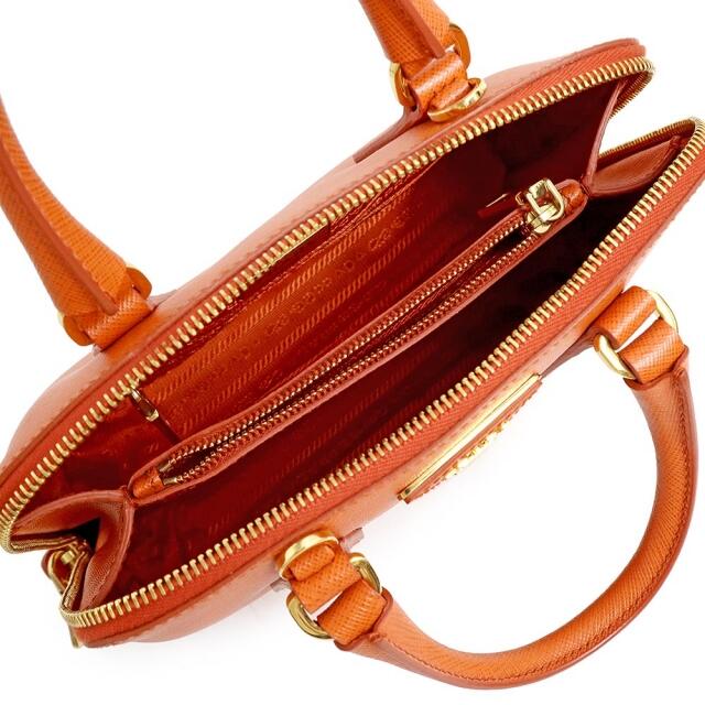 プラダ ハンドバッグ ショルダーバッグ 2WAY 斜め掛け SAFFIANO LUX レザー PAPAYA パパイア オレンジ BL0838 PRADA(未使用 展示品) 3