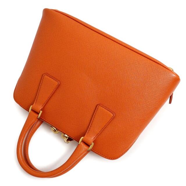 プラダ ハンドバッグ ショルダーバッグ 2WAY 斜め掛け SAFFIANO LUX レザー PAPAYA パパイア オレンジ BL0838 PRADA(未使用 展示品) 6