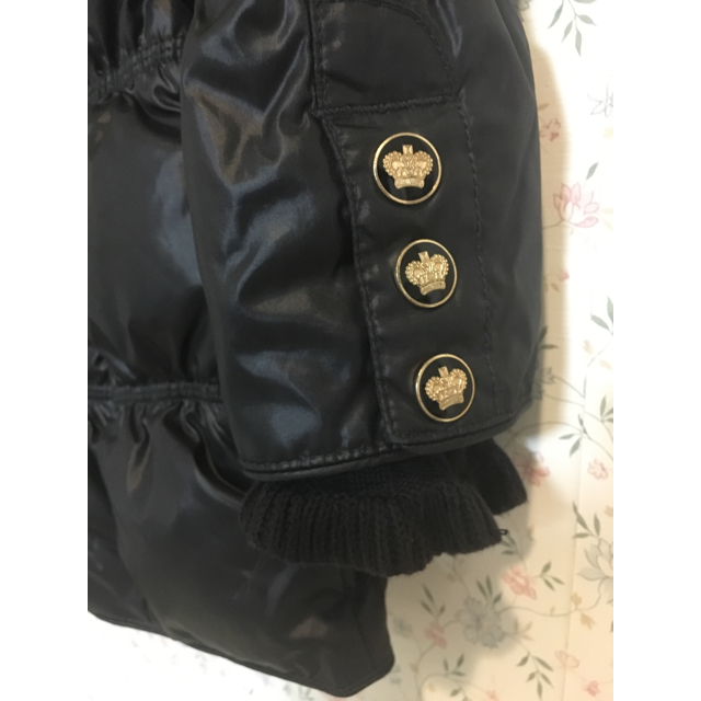 Juicy Couture(ジューシークチュール)のJuicy Couture 黒ダウンコート❤サイズP❤フード付き レディースのジャケット/アウター(ダウンコート)の商品写真