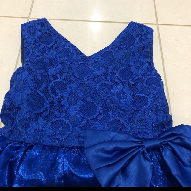 キッズドレス　150 ブルー キッズ/ベビー/マタニティのキッズ服女の子用(90cm~)(ドレス/フォーマル)の商品写真