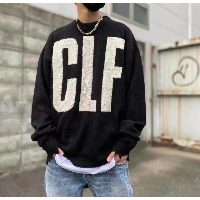 saint michael clf knit セントマイケル CLFニット M - ニット/セーター