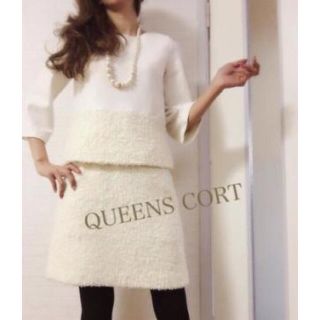 クイーンズコート(QUEENS COURT)のQUEENS COURT  セットアップ  ホワイト  白(その他)