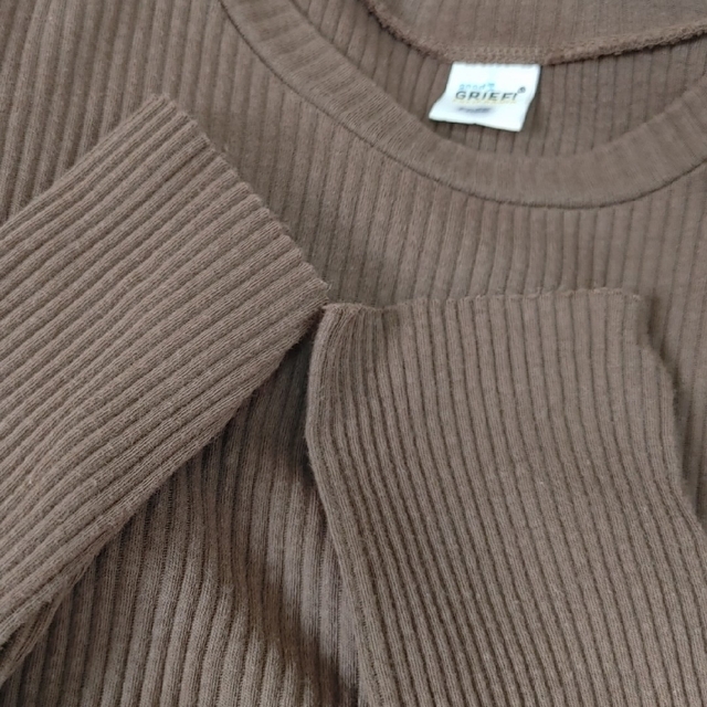 L'Appartement DEUXIEME CLASSE(アパルトモンドゥーズィエムクラス)のL'AppartementRIB L/S TOPブラウン レディースのトップス(カットソー(長袖/七分))の商品写真