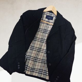 バーバリー(BURBERRY)のバーバリーロンドン 貴重42 ノバチェック テーラードジャケット イタリア製生地(テーラードジャケット)