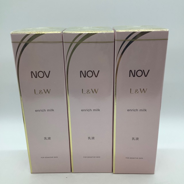 NOV ノブ L&W エンリッチミルク80ml 3個セット QlZKcCquSw - www