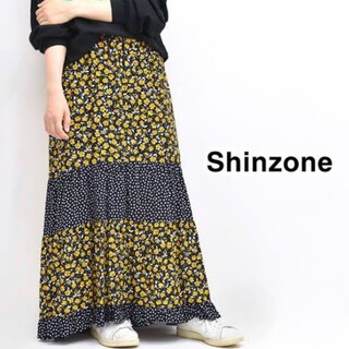 the shinzone  MIX PRINT SKIRT ☆