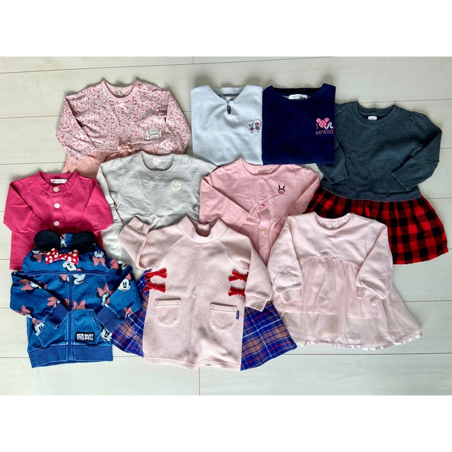 BeBe(ベベ)の【ココア様専用】子供服まとめ売り【女の子】90cm【54点！】   キッズ/ベビー/マタニティのキッズ服女の子用(90cm~)(その他)の商品写真