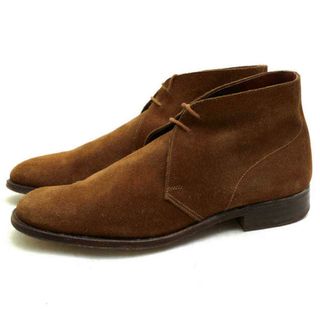 クロケット＆ジョーンズ／CROCKETT＆JONES チャッカブーツ シューズ 靴 メンズ 男性 男性用スエード スウェード レザー 革 本革 ブラウン 茶  SOMERSET プレーントゥ レザーソール グッドイヤーウェルト製法(ブーツ)