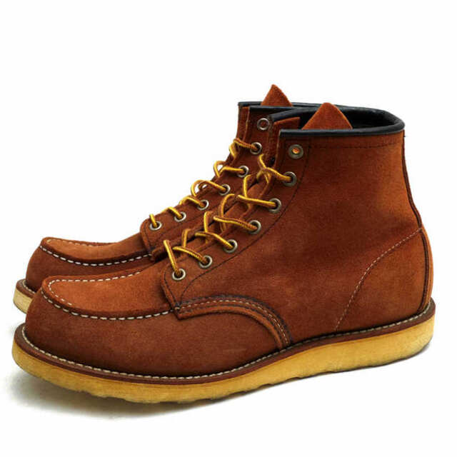 レッドウィング／RED WING ワークブーツ シューズ 靴 メンズ 男性 男性用スエード スウェード レザー 革 本革 ブラウン 茶 8810  Classic Moc Toe クラシック アイリッシュセッター モックトゥ グッドイヤーウェルト製法 | フリマアプリ ラクマ