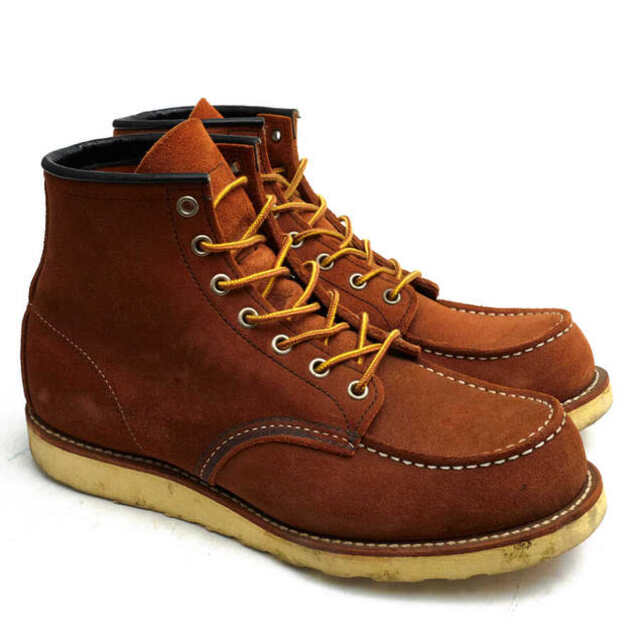 レッドウィング／RED WING ワークブーツ シューズ 靴 メンズ 男性 男性用スエード スウェード レザー 革 本革 ブラウン 茶  8810 Classic Moc Toe クラシック アイリッシュセッター グッドイヤーウェルト製法 モックトゥ