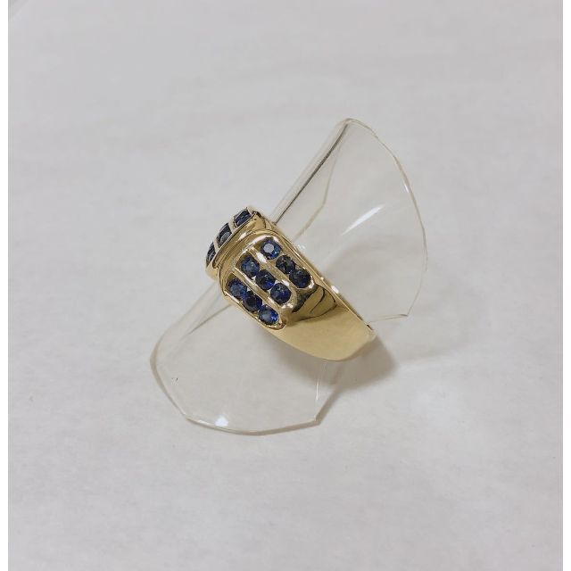 ☆仕上済☆ 18KYG サファイヤリング レディース #15 1.00ct レディースのアクセサリー(リング(指輪))の商品写真