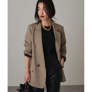 新作 完売色 新品 Loungedress ヘリンボーンJK ベージュ