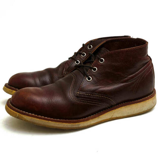 レッドウィング／RED WING チャッカブーツ シューズ 靴 メンズ 男性 男性用レザー 革 本革 ブラウン 茶  3141 CLASSIC CHUKKA クラシックチャッカ プレーントゥ グッドイヤーウェルト製法