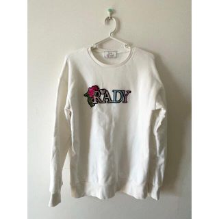 レディー(Rady)のH010 Rady レディ 長袖 スウェット トレーナー サイズF 刺繍ロゴ(トレーナー/スウェット)