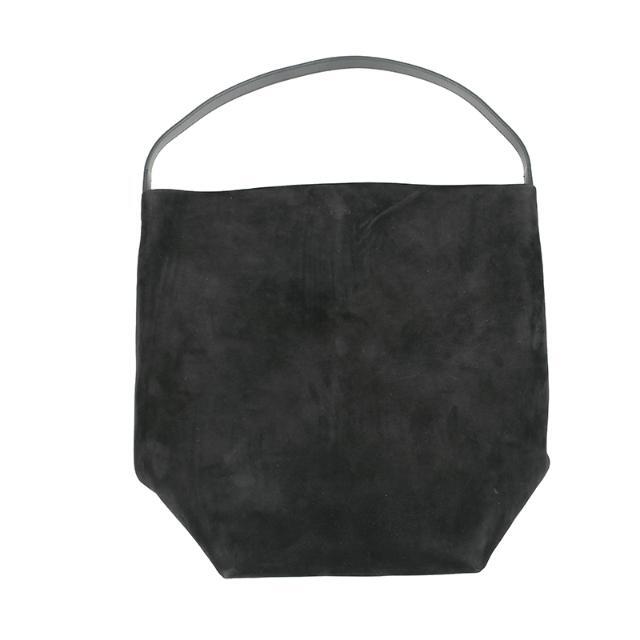 THE ROW ザロウ  Large N/S Park Tote スエードラージトートバッグ BLACK イタリア正規品  新品 W1273 L25