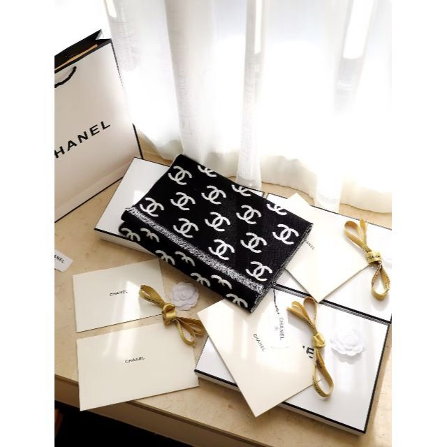 ♡Chanel♡シャネル カシミヤ マフラー レディース ファッション小物 ...