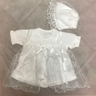 エンジェリーベ(ANGELIEBE)の新生児　セレモニードレス　美品　40-50size(セレモニードレス/スーツ)