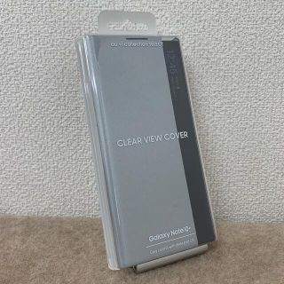 ギャラクシー(Galaxy)の【純正】Galaxy Note10+ CLEAR VIEW COVER シルバー(Androidケース)