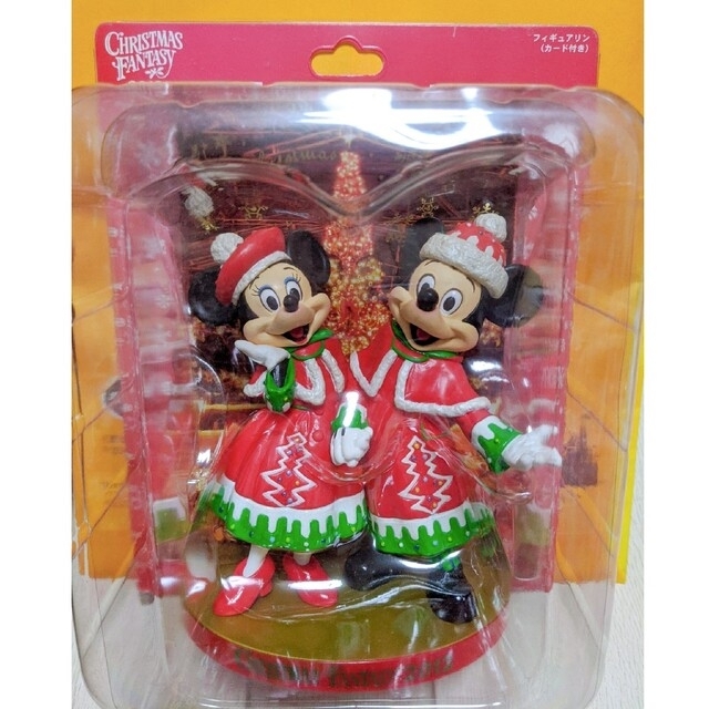 ミッキー&ミニーちゃんクリスマスフィギュアリン エンタメ/ホビーのおもちゃ/ぬいぐるみ(キャラクターグッズ)の商品写真